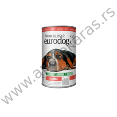 EURODOG Konzerva 1240g Govedina