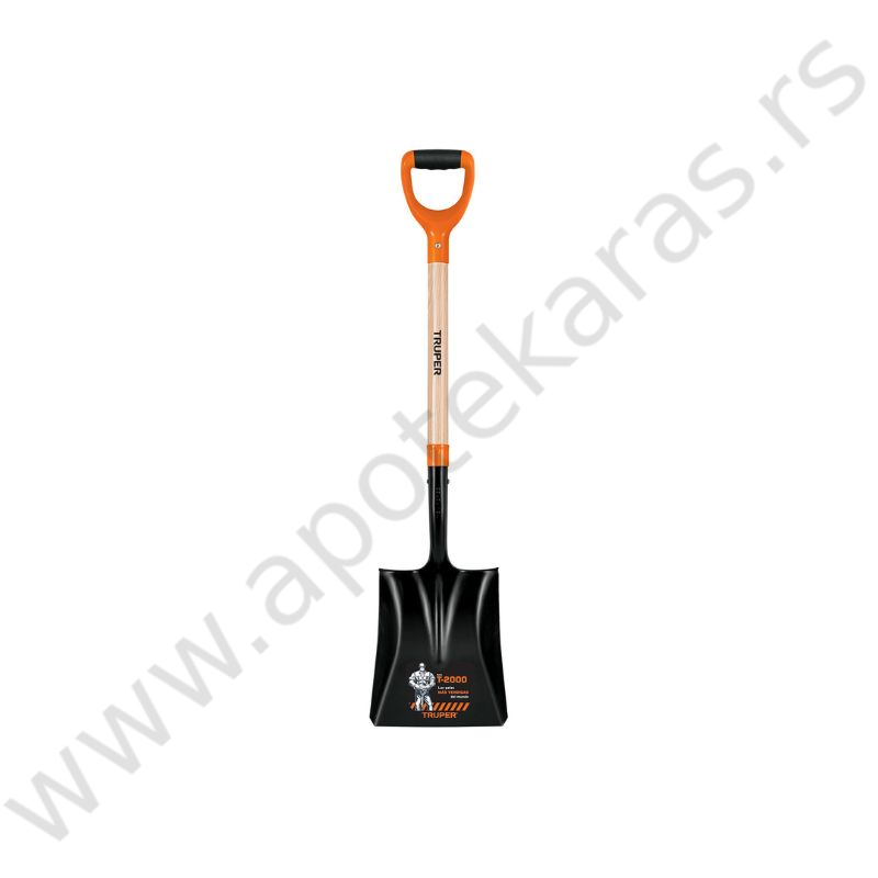 67589-1 Kvadratna lopata sa drvenom drškom Truper