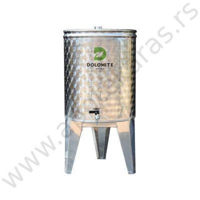 Inox posuda za rakiju uspravna 100l