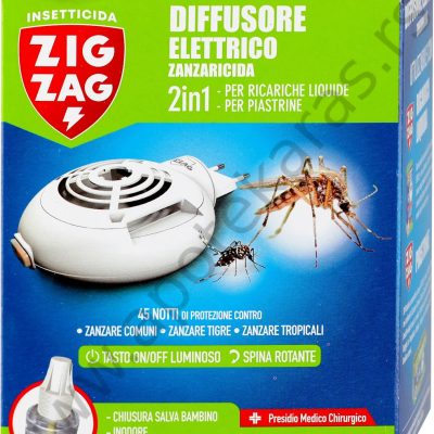 Zig Zag Električni aparat i tečnost protiv komaraca, 30 ml