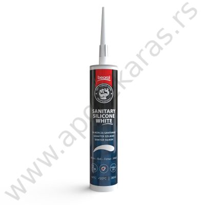 Beorol silikon sanitar beli, 280ml